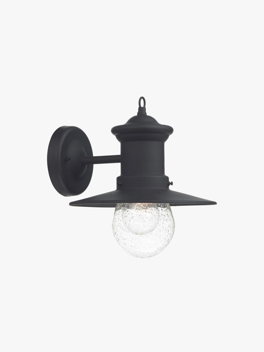 Home & Tech Dar Lighting Outdoor Lights | Sedgewick 1 Light Lantern Down Facing Black