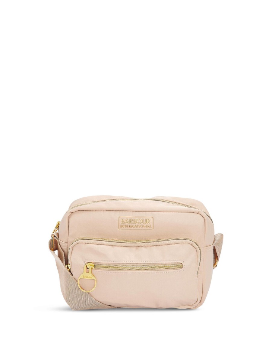 Women Barbour Cross Body Bags | B.Intl Qualify Nylon Crossbody Bag Beige