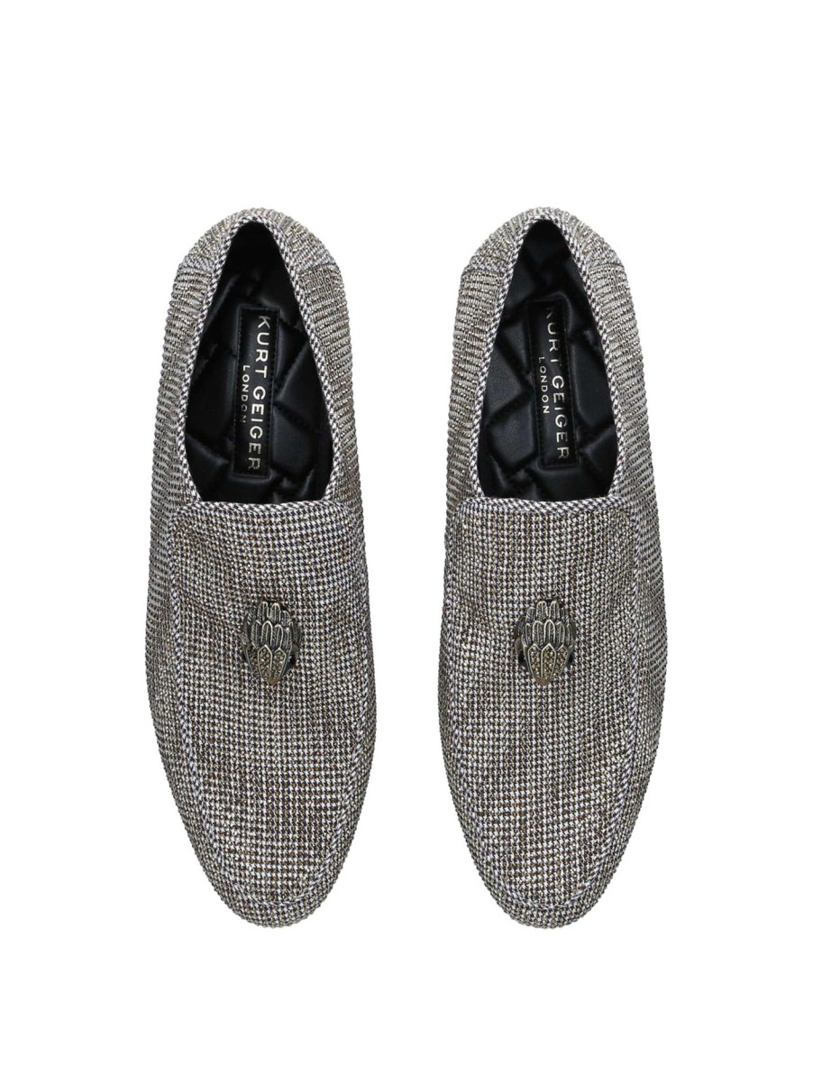 Men KURT GEIGER LONDON Loafers | Hugh Eagle Herringbone Brown