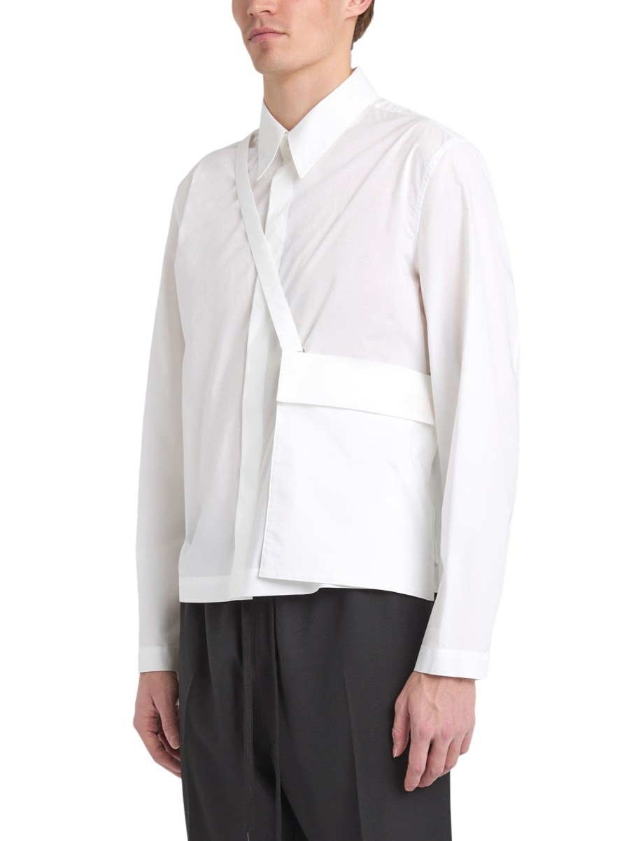 Men MM6 MAISON MARGIELA Shirts | Buttoned Pocket Shirt White