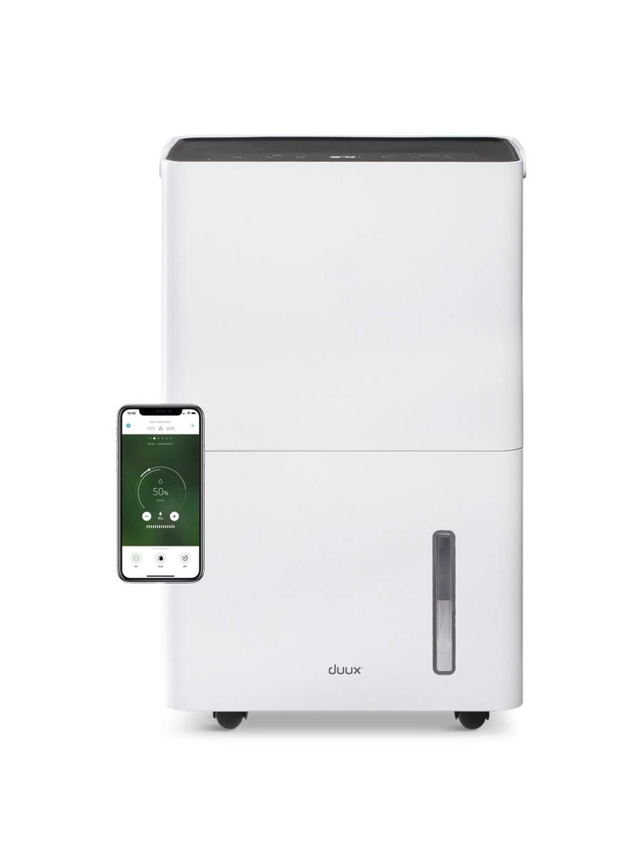 Home & Tech Duux Fans & Heaters | Bora Smart Dehumidifier White