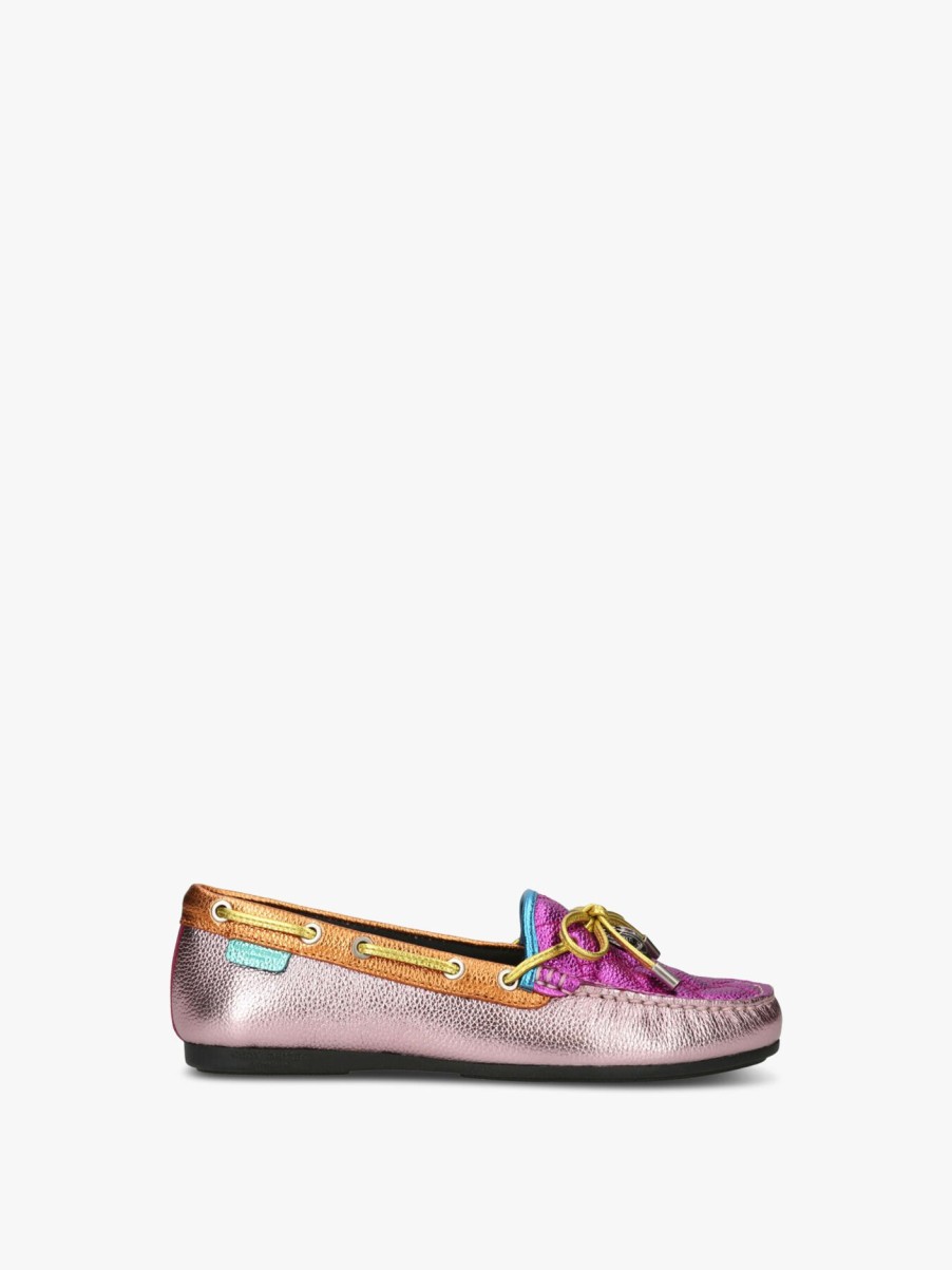 Women KURT GEIGER LONDON Flats | Eagle Moccasin Pink