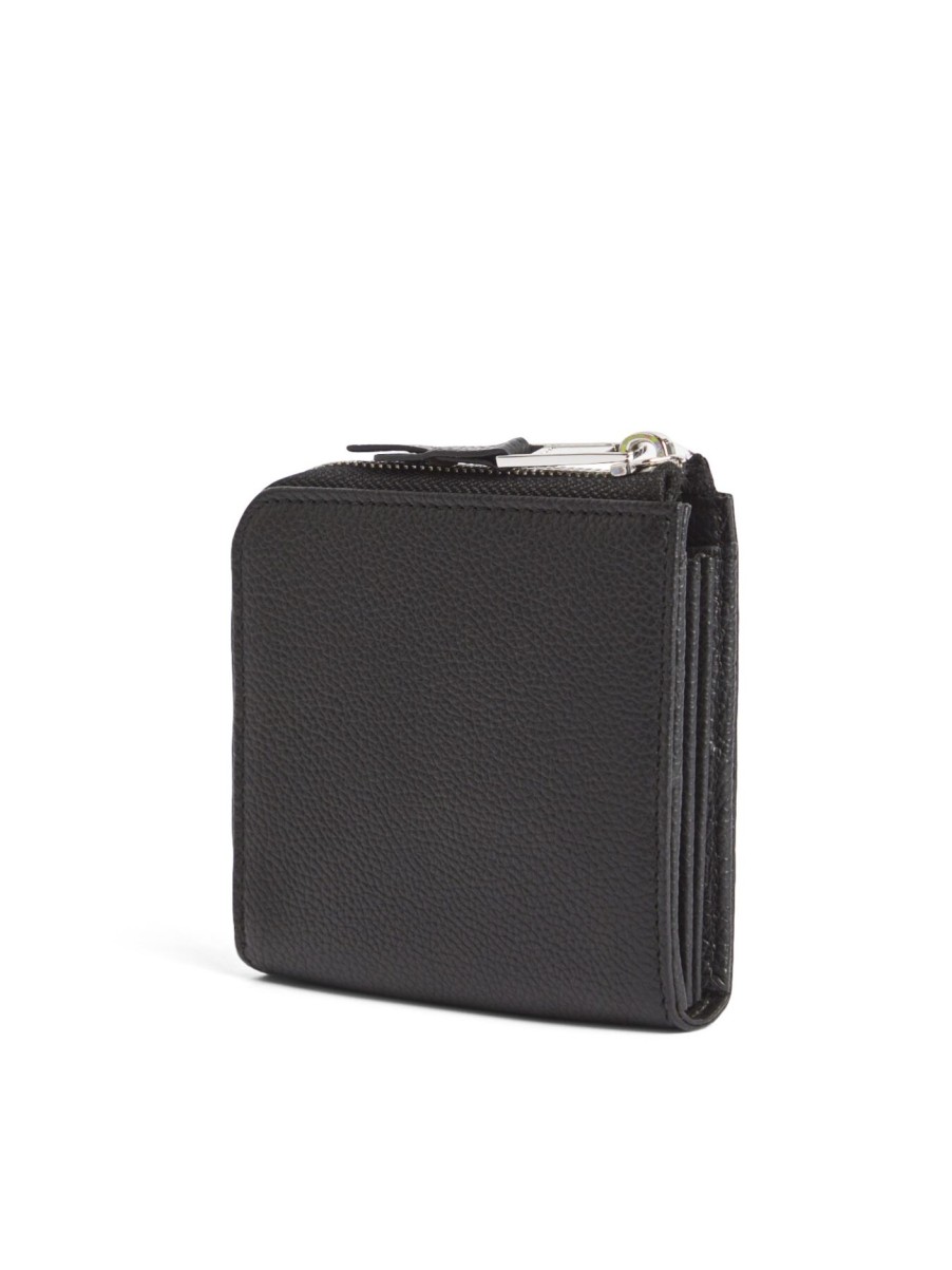 Men BOSS Wallets & Card Holders | Highway Flat L Zip Wallet Black