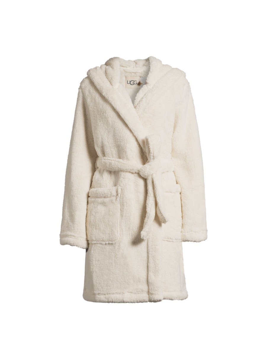 Women UGG Nightwear | Aarti Hooded Sherpa Robe Cream