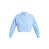 Women LMND Tops | Chiara Cropped Shirt Azure