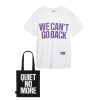 Men Fenwick T-Shirts | We Can'T Go Back Unisex T-Shirt & Tote White