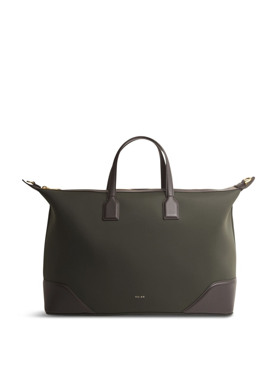 Men REISS | Elliot Neoprene Holdall Khaki