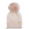 Kids Barbour International Accessories | Sparkle Knit Beanie Pink