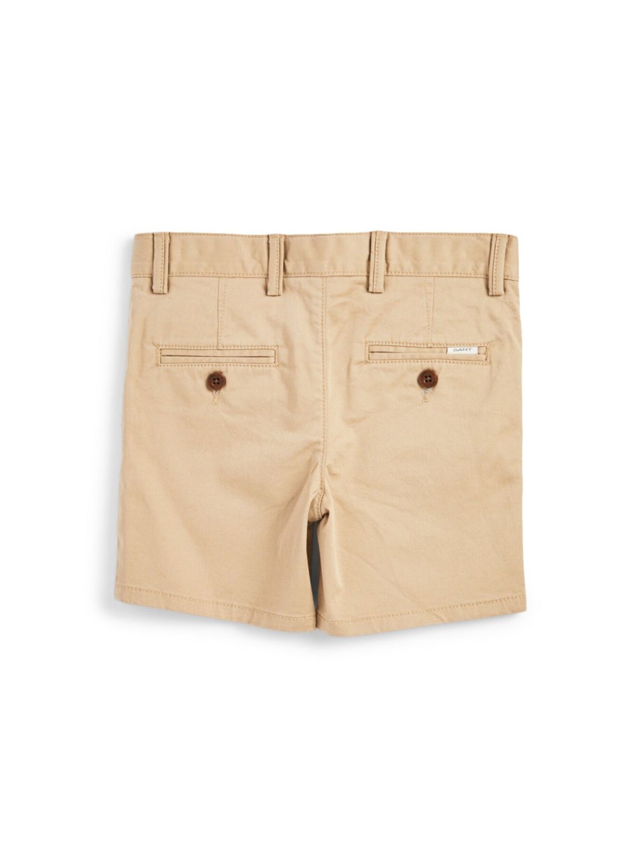 Kids GANT Trousers & Shorts | Regular Chino Shorts Dark Khaki