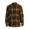 Men Fred Perry Shirts | Tartan Shirt Dark Caramel