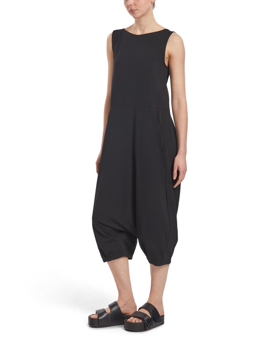 Women Mama B Jumpsuits & Playsuits | Jersey Jumpsuit Nero