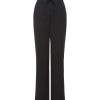 Women Forever New Trousers & Shorts | Teagan Straight Leg Pants Black