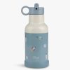 Kids Citron Accessories | Insulated Water Bottle 350Ml Spaceship Dusty Blue