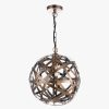 Home & Tech Dar Lighting Ceiling Lights | Voyage 1 Light Pendant Bronze