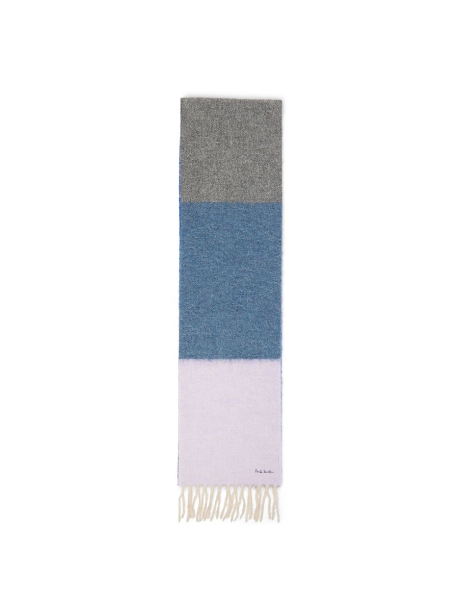 Women Paul Smith Scarves | Fuzzy 230X26Cm Scarf Pinks