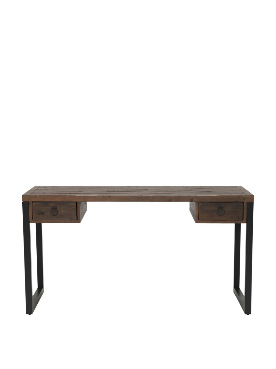 Furniture & Outdoor Barker and Stonehouse Desks | Tacoma Slim Office Desk Reclaimed Wood