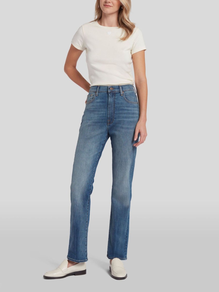 Women 7 For All Mankind Jeans | Easy Slim Straight Jean Traveller