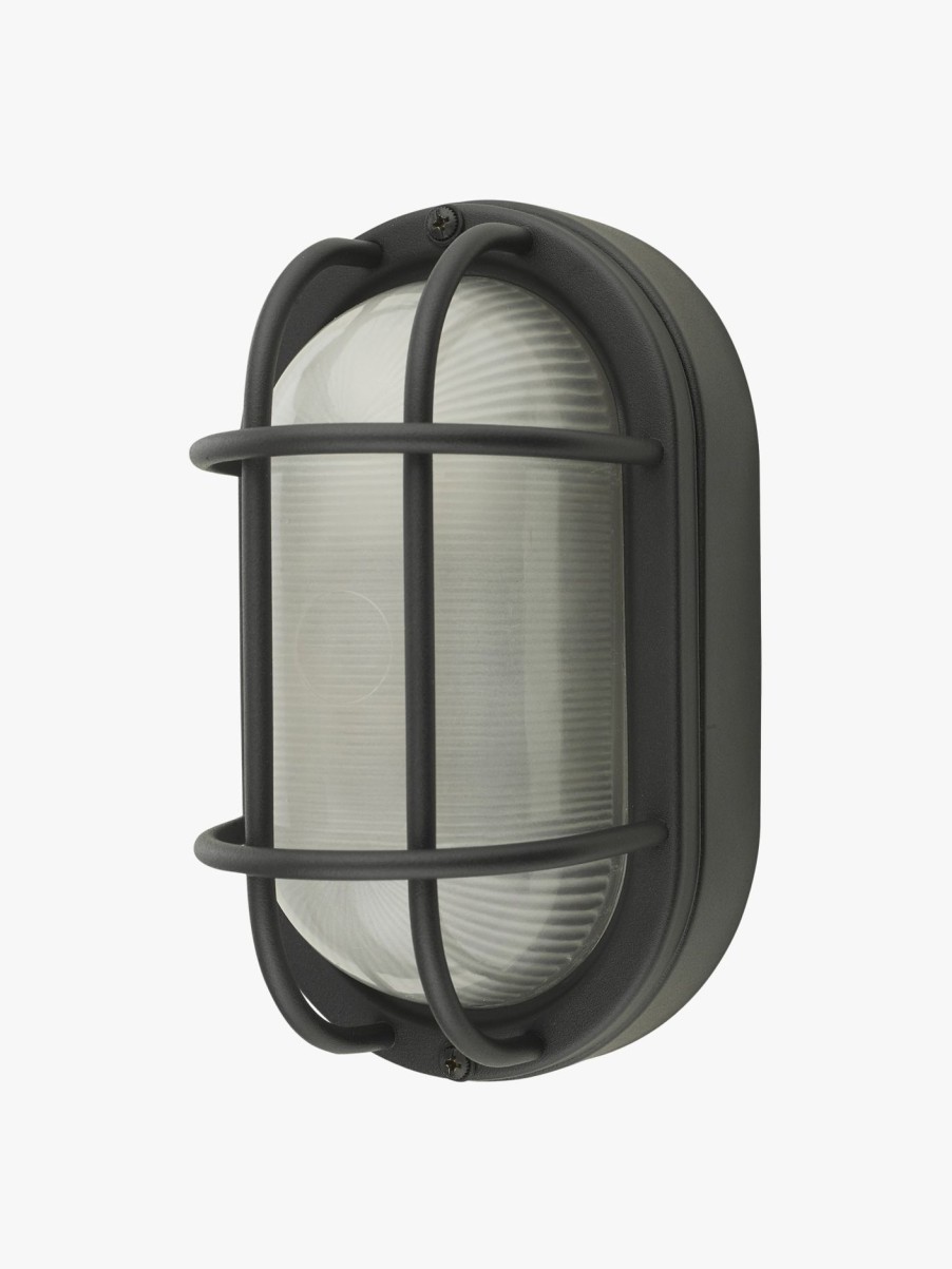 Home & Tech Dar Lighting Outdoor Lights | Salcombe Small Outdoor Wall Light Black