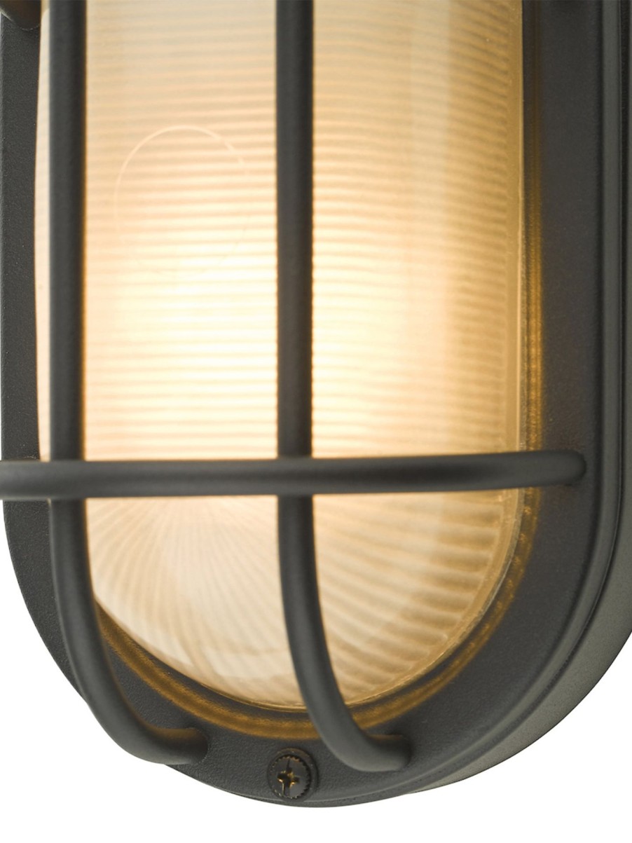 Home & Tech Dar Lighting Outdoor Lights | Salcombe Small Outdoor Wall Light Black