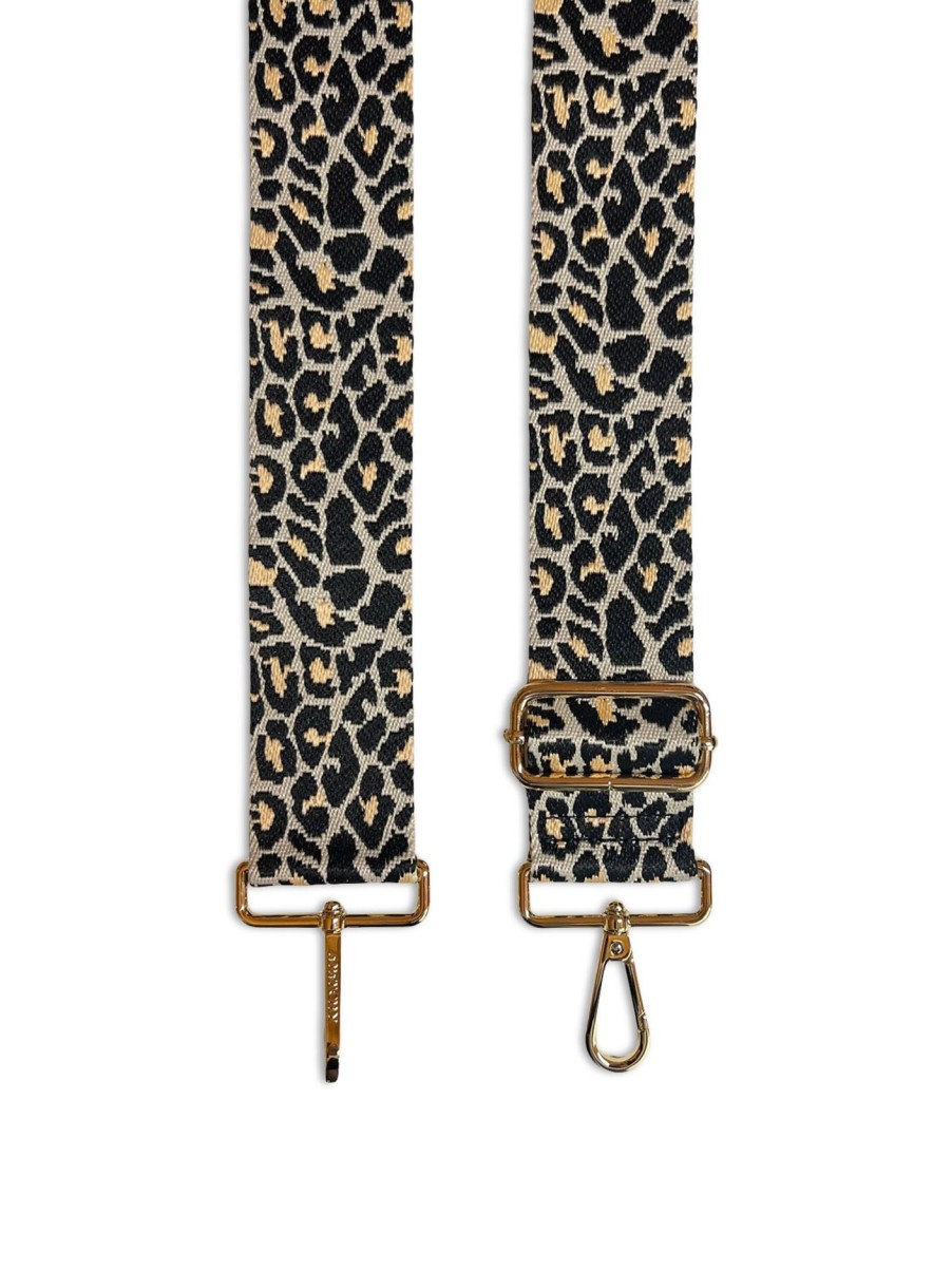 Women Apatchy London Bag Accessories | Cheetah Strap Apricot