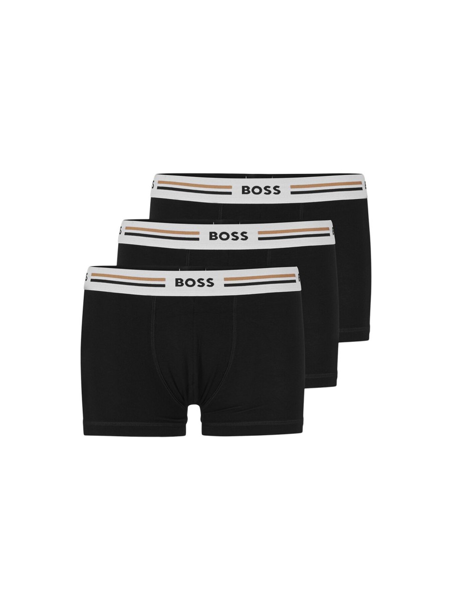 Men BOSS Underwear & Socks | Trunk 3 Pack Revive Black