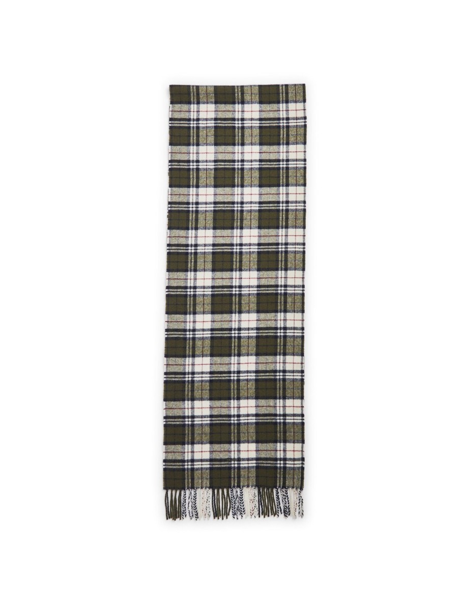 Men GANT Scarves | Multi Check Scarf Dark Cactus