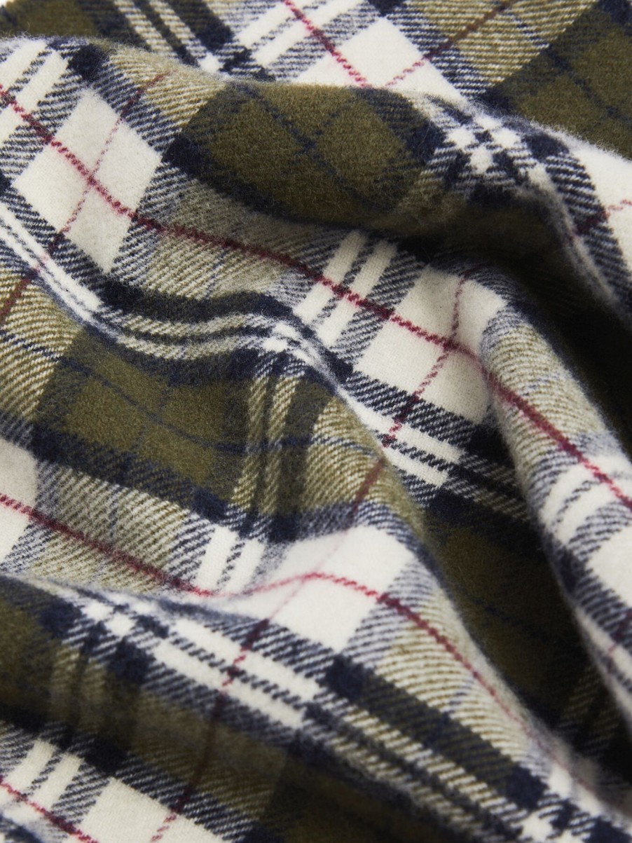 Men GANT Scarves | Multi Check Scarf Dark Cactus