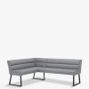 Furniture & Outdoor Barker and Stonehouse Dining Bench | Ryker Right Hand Facing Corner Bench Grey