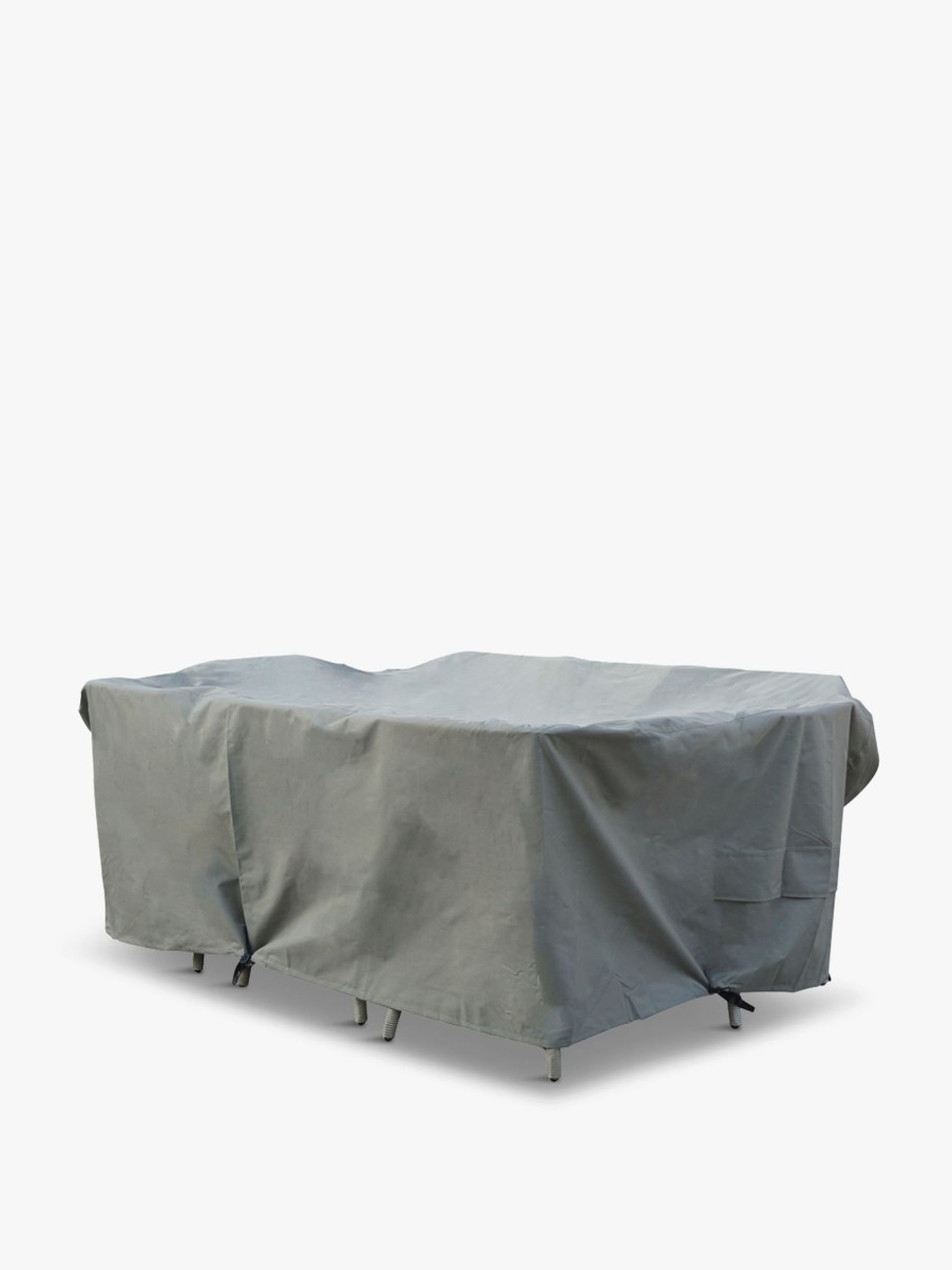 Furniture & Outdoor Bramblecrest Garden Furniture Covers | Rectangle Firepit Table Set Cover 180Cm Khaki