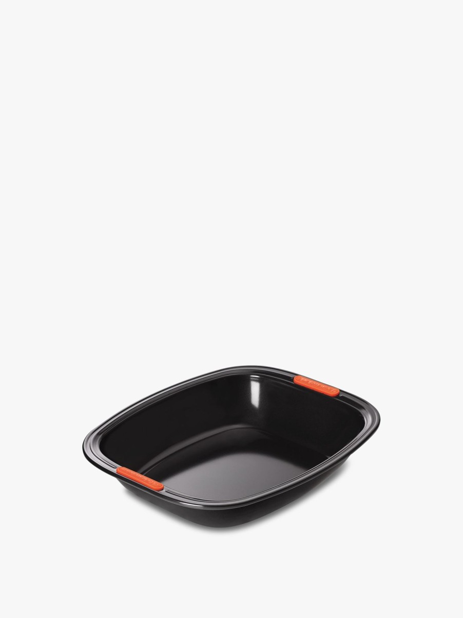 Home & Tech Le Creuset Cookware | Rectangular Roaster Tray 33Cm Satin Black