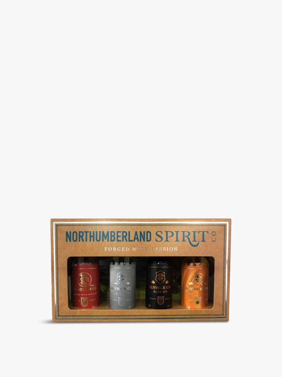 Food & Drink Alnwick Gin Spirits | Northumberland Spirit Miniature Gift Set 4 X 5Cl