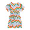 Kids Molo Tops | Calyita Dress Rainbow Waves