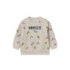 Kids Mayoral Tops | Printed Wheelong Sleeve Sweater Stone