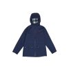 Kids Barbour Coats & Jackets | Domus Hooded Showerproof Jacket Navy