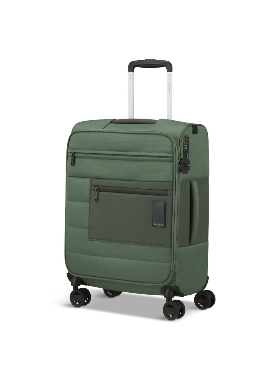 Home & Tech Samsonite | Vaycay Spinner 4 Wheel 55Cm Expandable Suitcase Pistachio Green