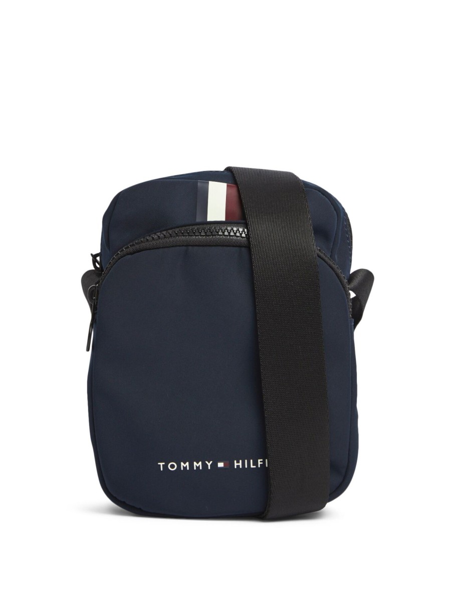 Men Tommy Hilfiger | Skyline Stripe Mini Reporter Space Blue