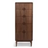 Furniture & Outdoor Heal's Chest Of Drawers | Amira 5 Drawer Tall Chest Walnut