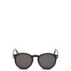 Men Tom Ford Men's Men'S Sunglasses | Ian 02 Acetate Round Mens Sunglasses Shiny Black/Smoke