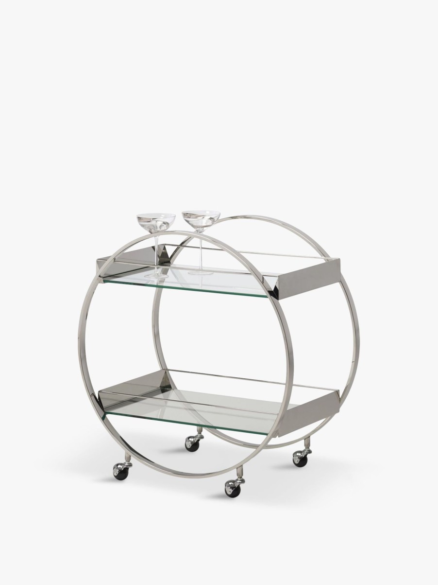 Furniture & Outdoor Kesterport Display Cabinets | Sullivan Drinks Trolley Chrome