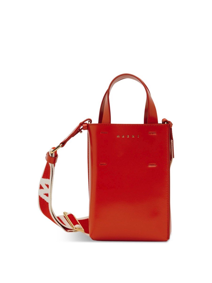 Women Marni Tote Bags | Museo Bag Nano Arbutus