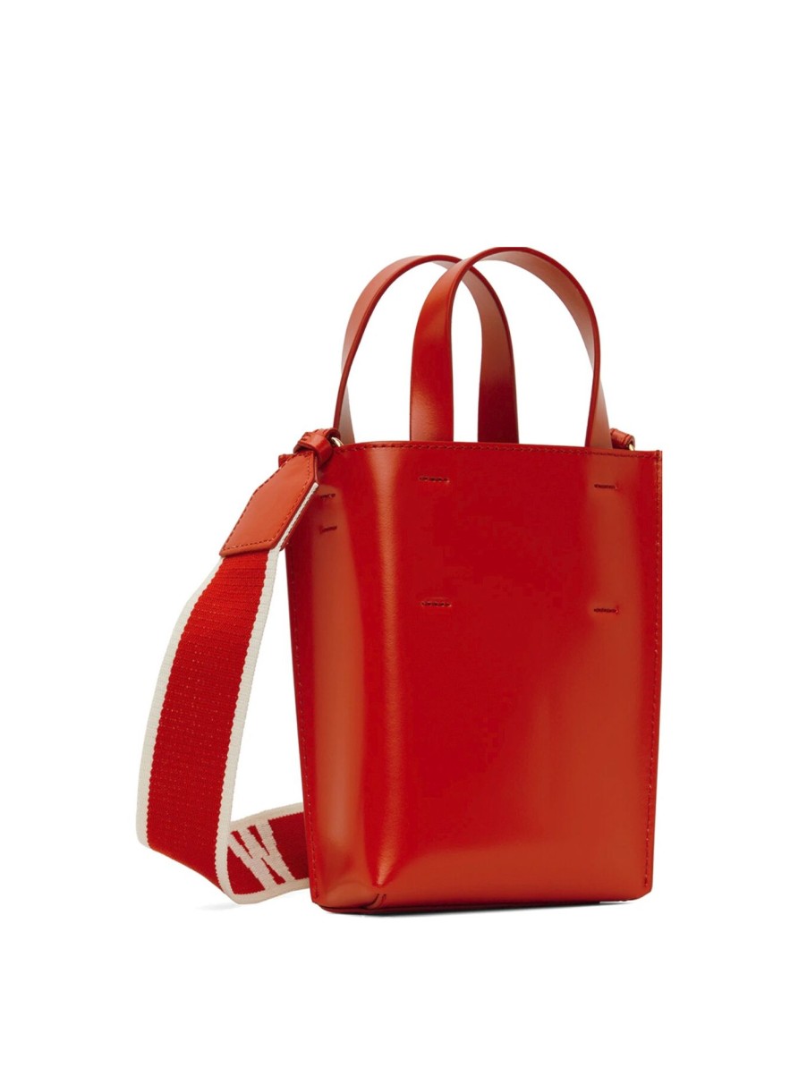 Women Marni Tote Bags | Museo Bag Nano Arbutus