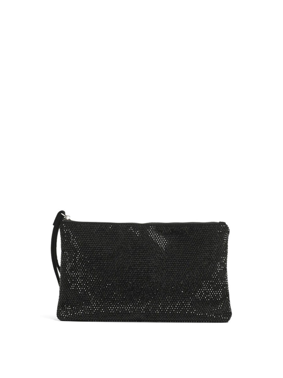 Women Anna Cecere Purses & Wallets | Top Zip Pouch Nero