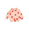 Kids Molo Tops | Disc All Over Sweat Red Hearts