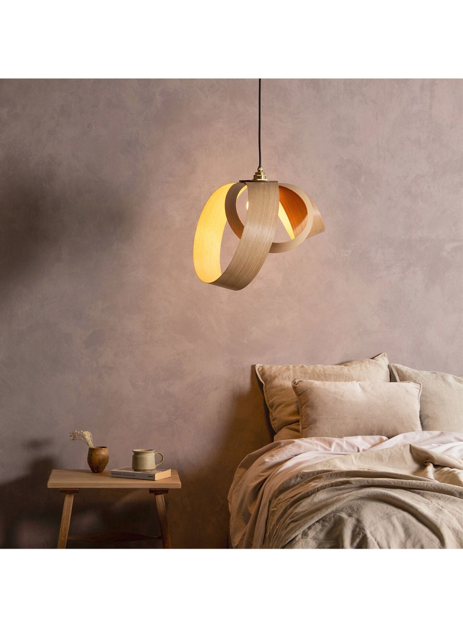 Home & Tech Tom Raffield Floor Lamps | Verso Pendant Oak