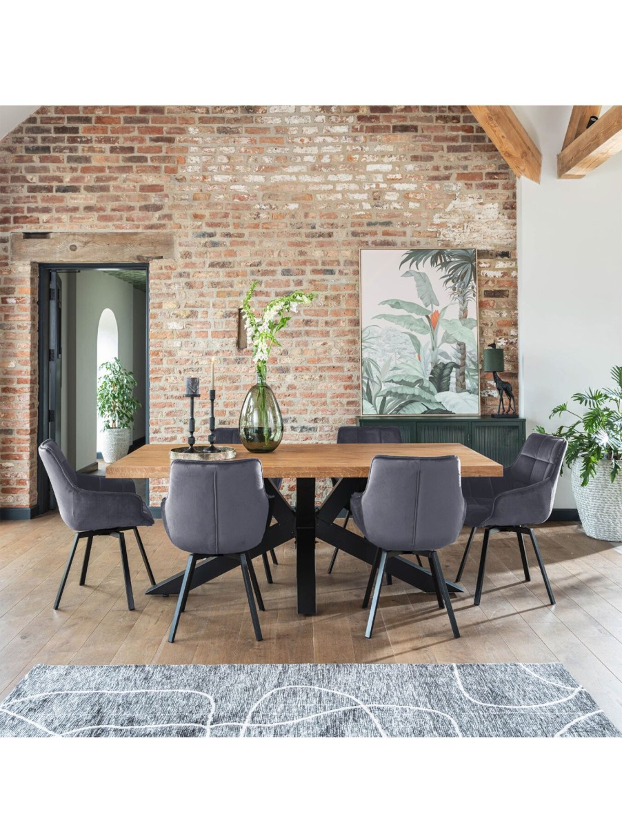 Furniture & Outdoor Barker and Stonehouse Dining Chairs | Jasper Grey Velvet Dining Chair