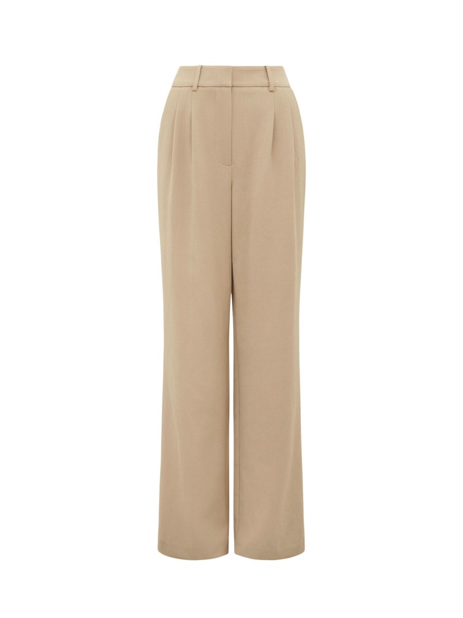 Women Forever New Trousers & Shorts | Danielle Straight Leg Pants Camel