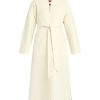 Women Max Mara Studio Coats & Jackets | Abetone Collarless Coat Ivory