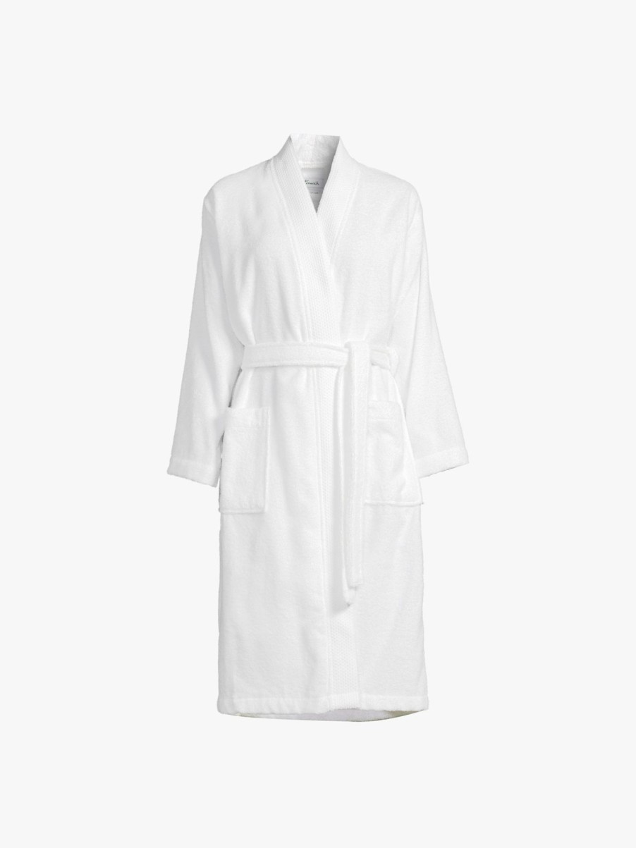 Home & Tech Fenwick Bathroom Accessories | Berkshire Bamboo Robe White