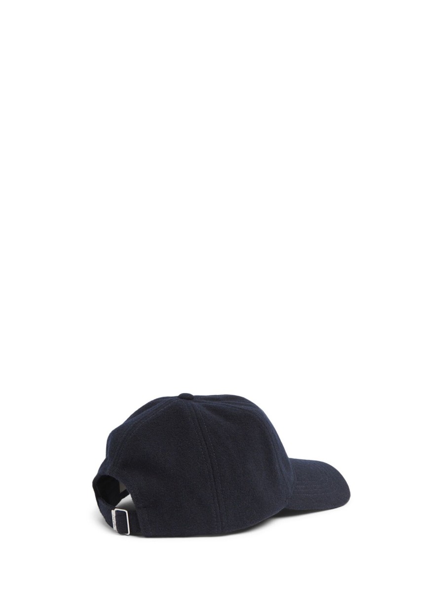 Men GANT Hats | G Badge Wool Cap Evening Blue