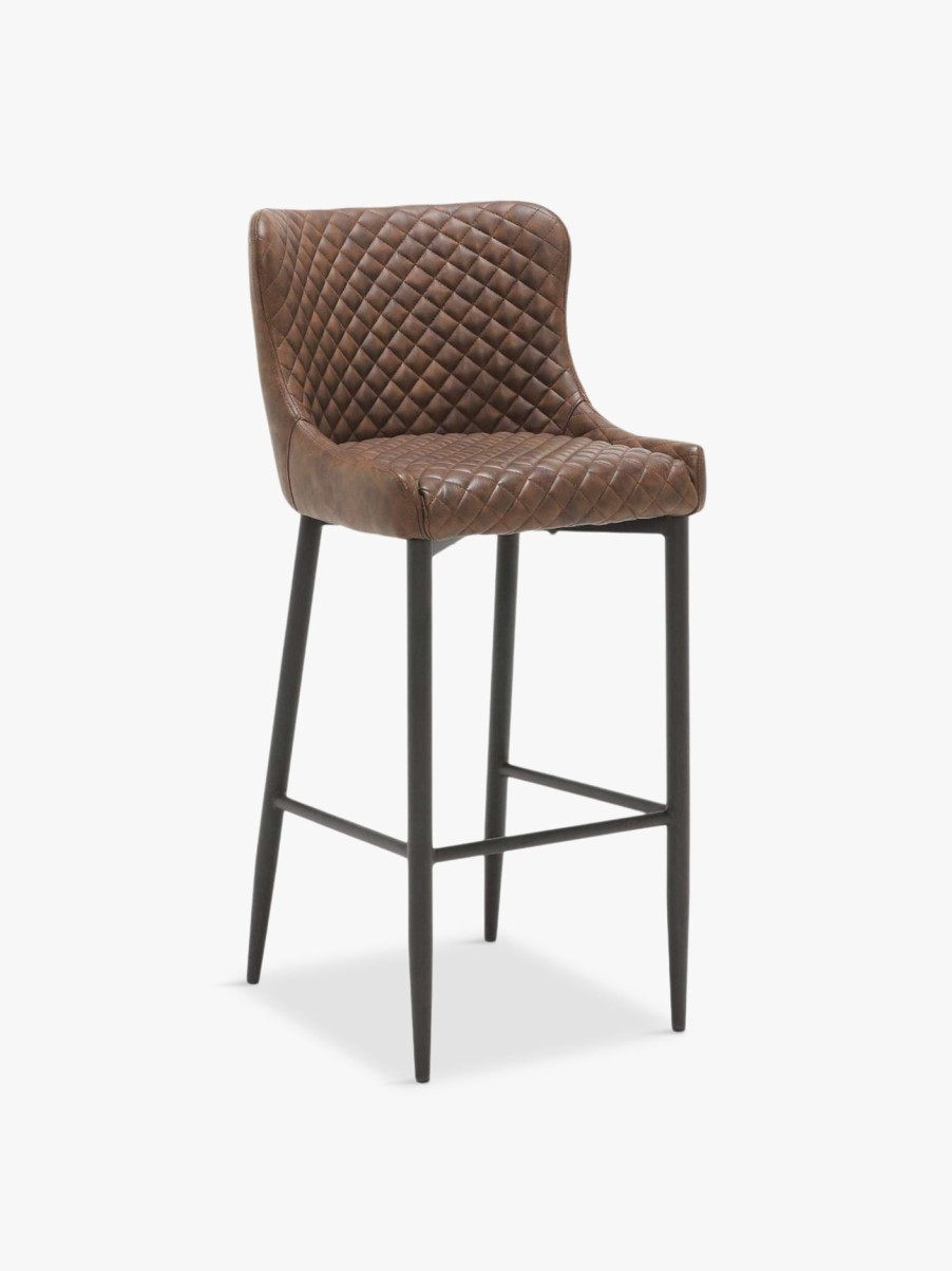 Furniture & Outdoor Barker and Stonehouse Counter & Bar Stools | Rivington Upholstered Bar Stool Brown